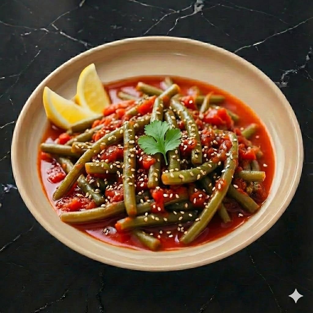 Loubieh B'zeit 🌿 Haricots verts à l’huile